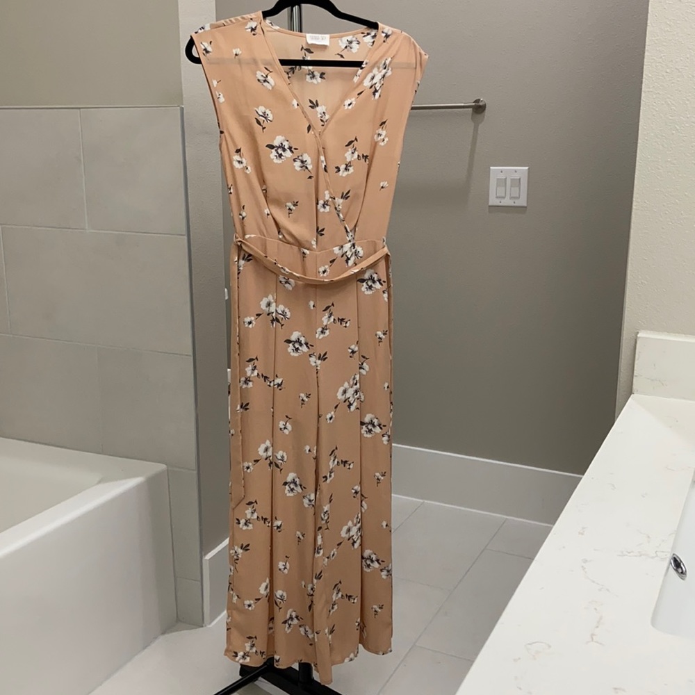 Pink Flower Jumpsuit